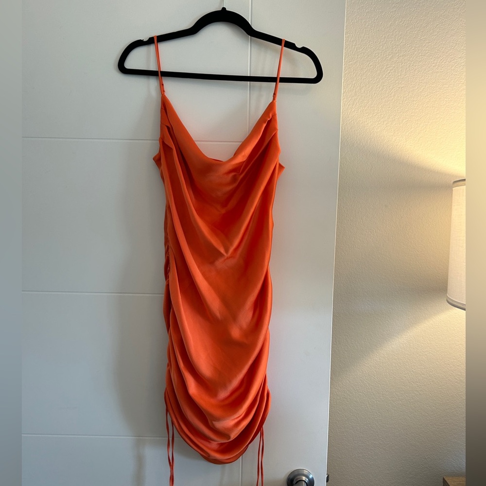 Zara Roushed Mini Dress